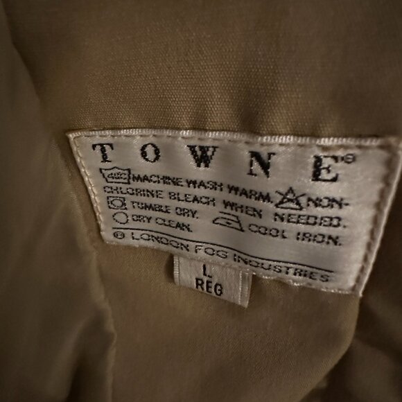 London Fog Vintage Tan Insulated Coat Women’s L Made in USA - Picture 7 of 8